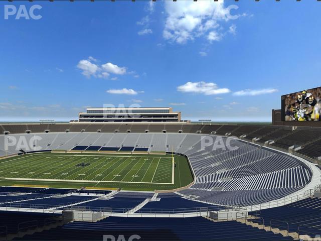 Seating view for Notre Dame Stadium Section Duncan Loge 722