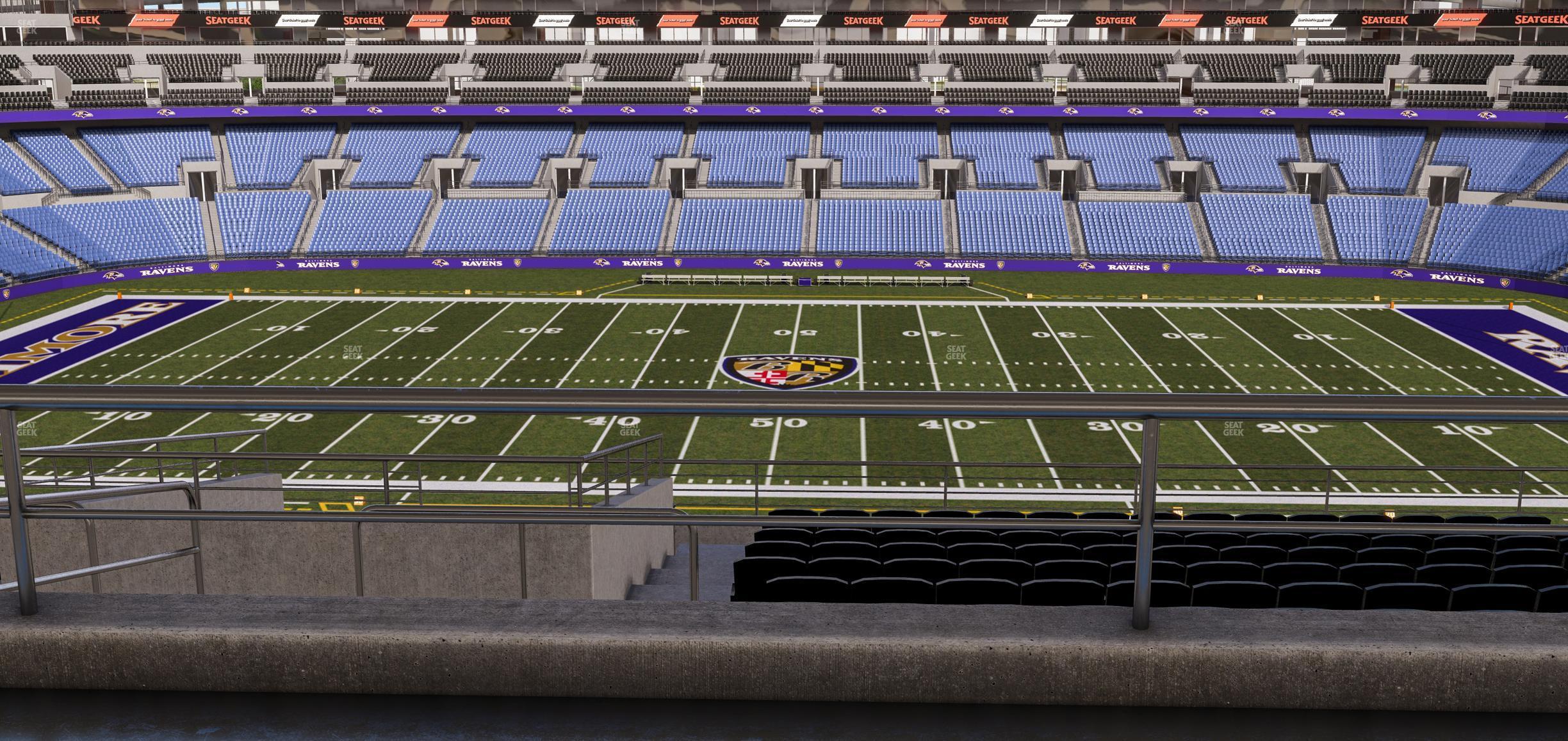 Seating view for M&T Bank Stadium Section Suite 356