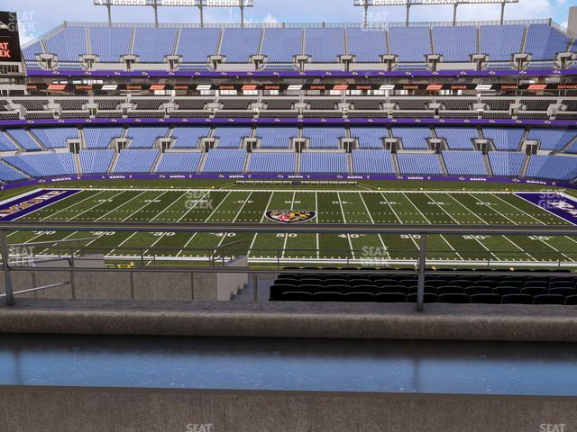 Seating view for M&T Bank Stadium Section Suite 356