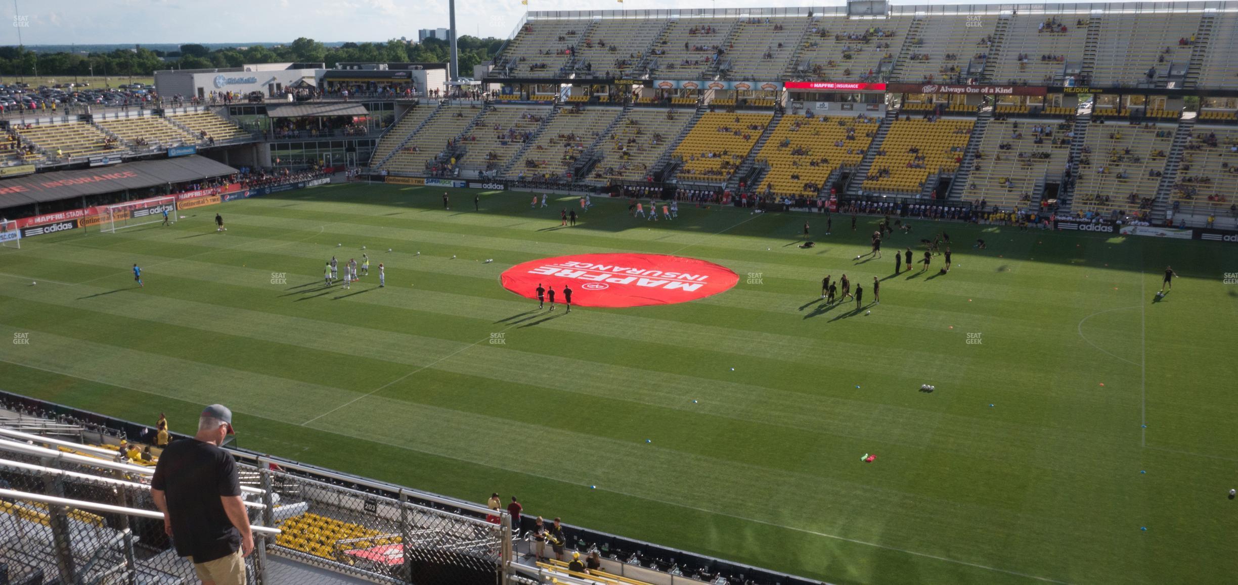 Seating view for Historic Crew Stadium Section 203