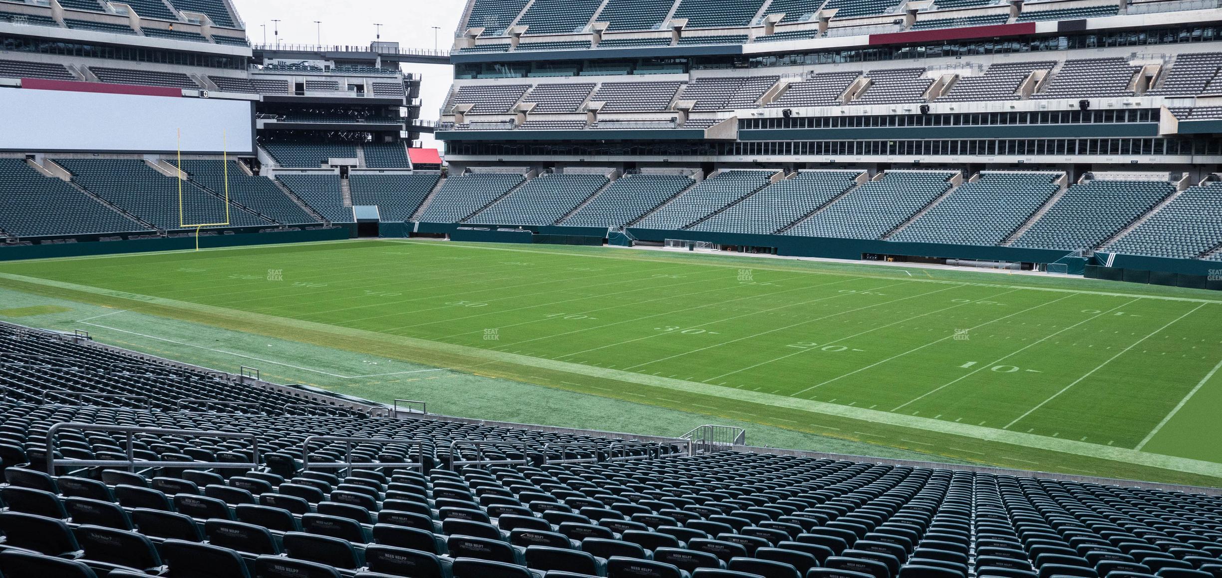 Seating view for Lincoln Financial Field Section 123