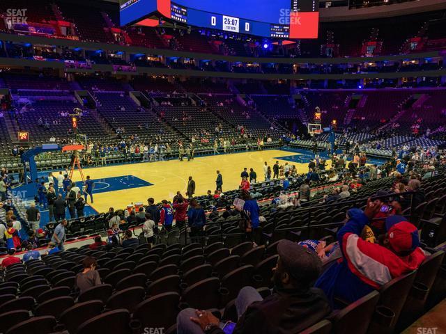 Seating view for Wells Fargo Center Section 123