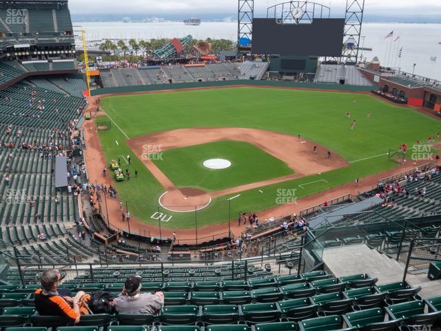 Seating view for Oracle Park Section View Reserved 313