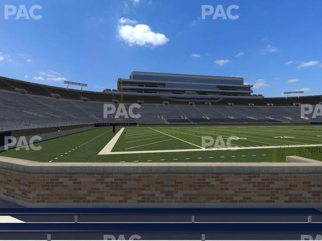 Seating view for Notre Dame Stadium Section 14