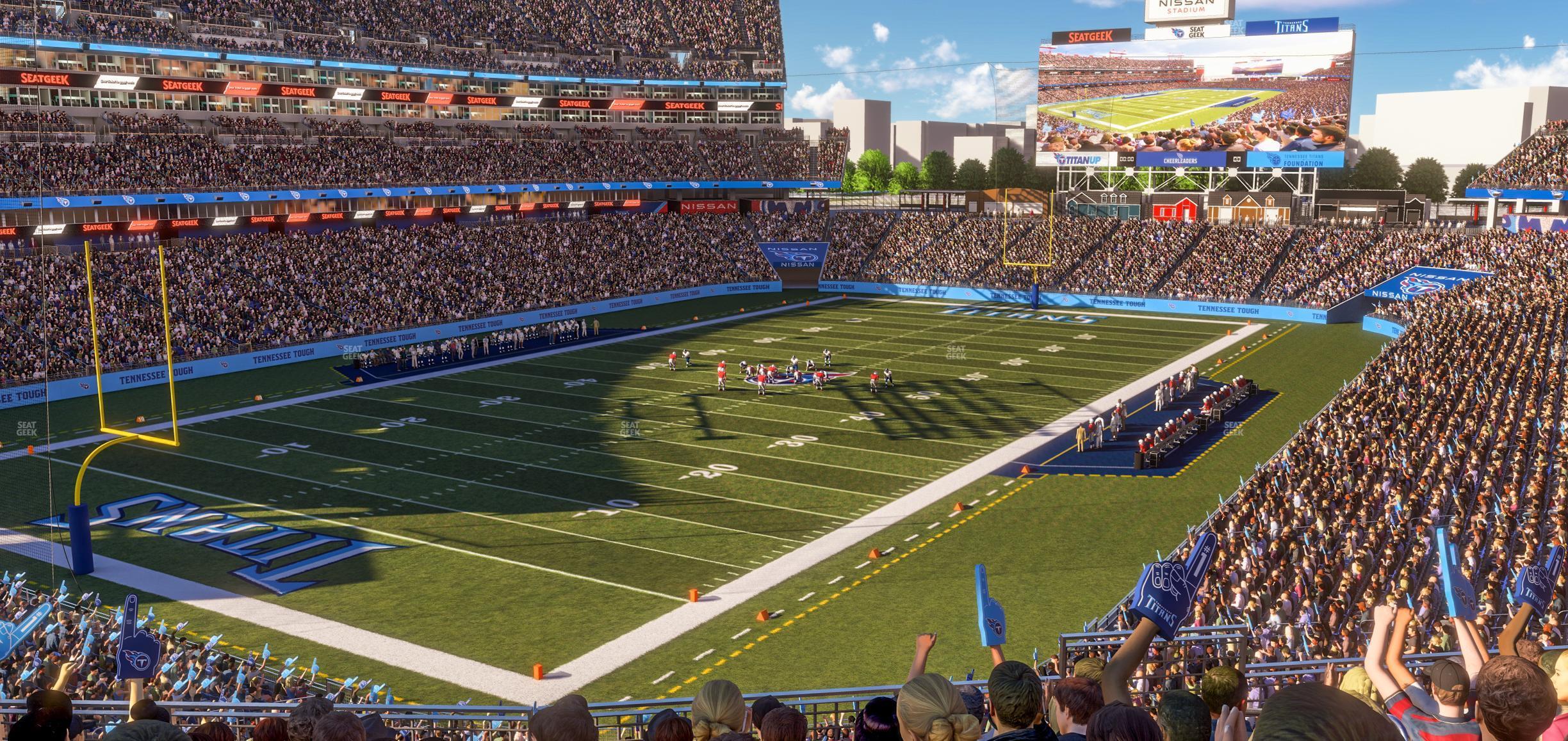 Seating view for Nissan Stadium Section 221