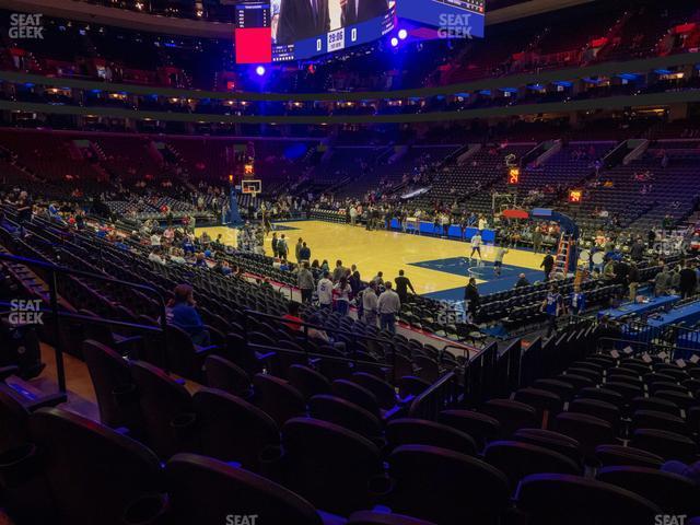 Seating view for Wells Fargo Center Section 116