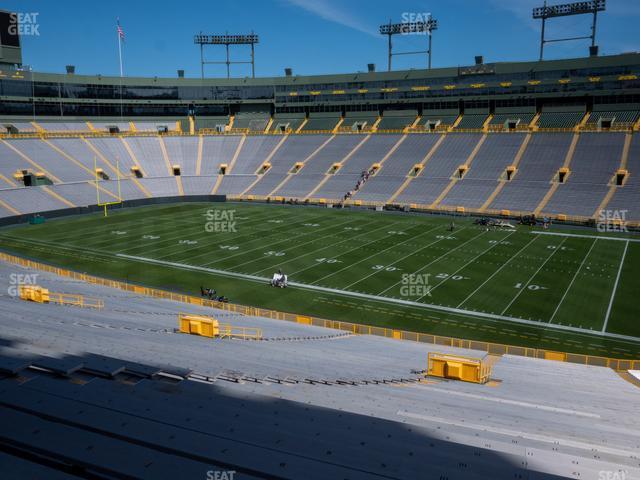 Seating view for Lambeau Field Section 128