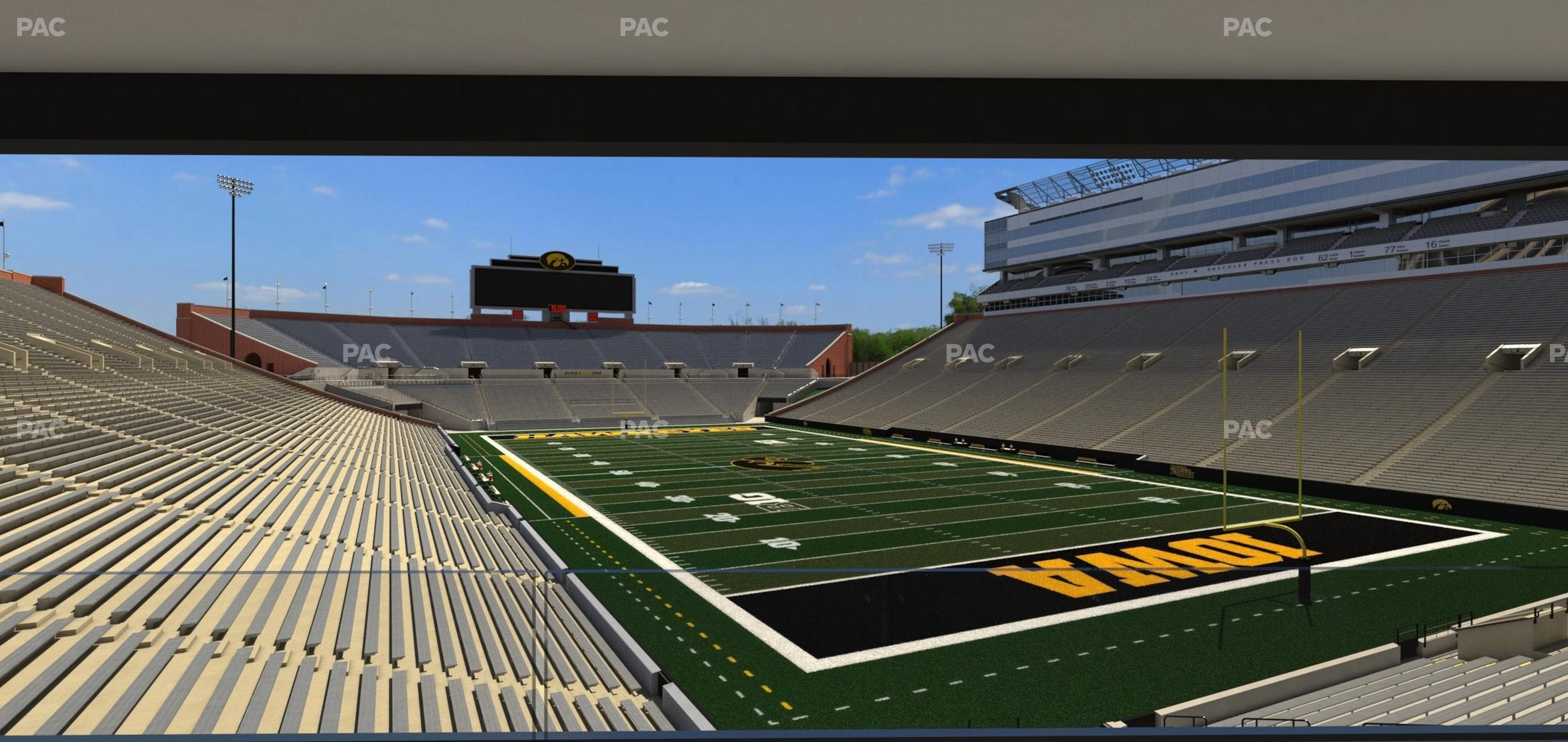 Seating view for Kinnick Stadium Section Ironmen Box 19