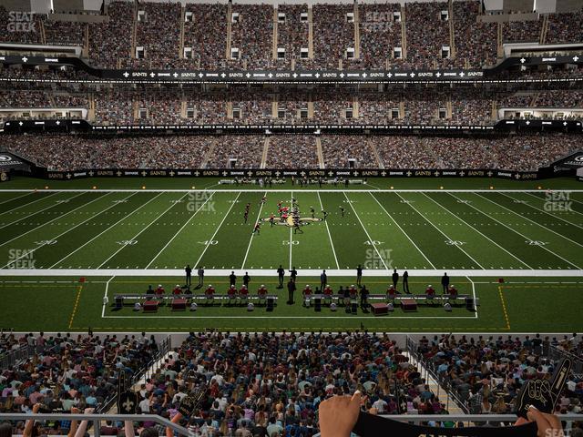 Seating view for Caesars Superdome Section 312