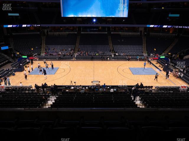 Seating view for FedExForum Section Pinnacle Club 4