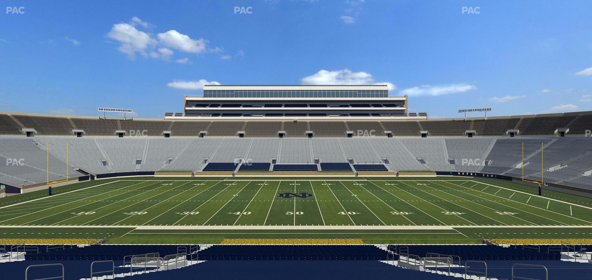 Seating view for Notre Dame Stadium Section 28