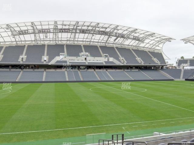 Seating view for BMO Stadium Section Field Club E