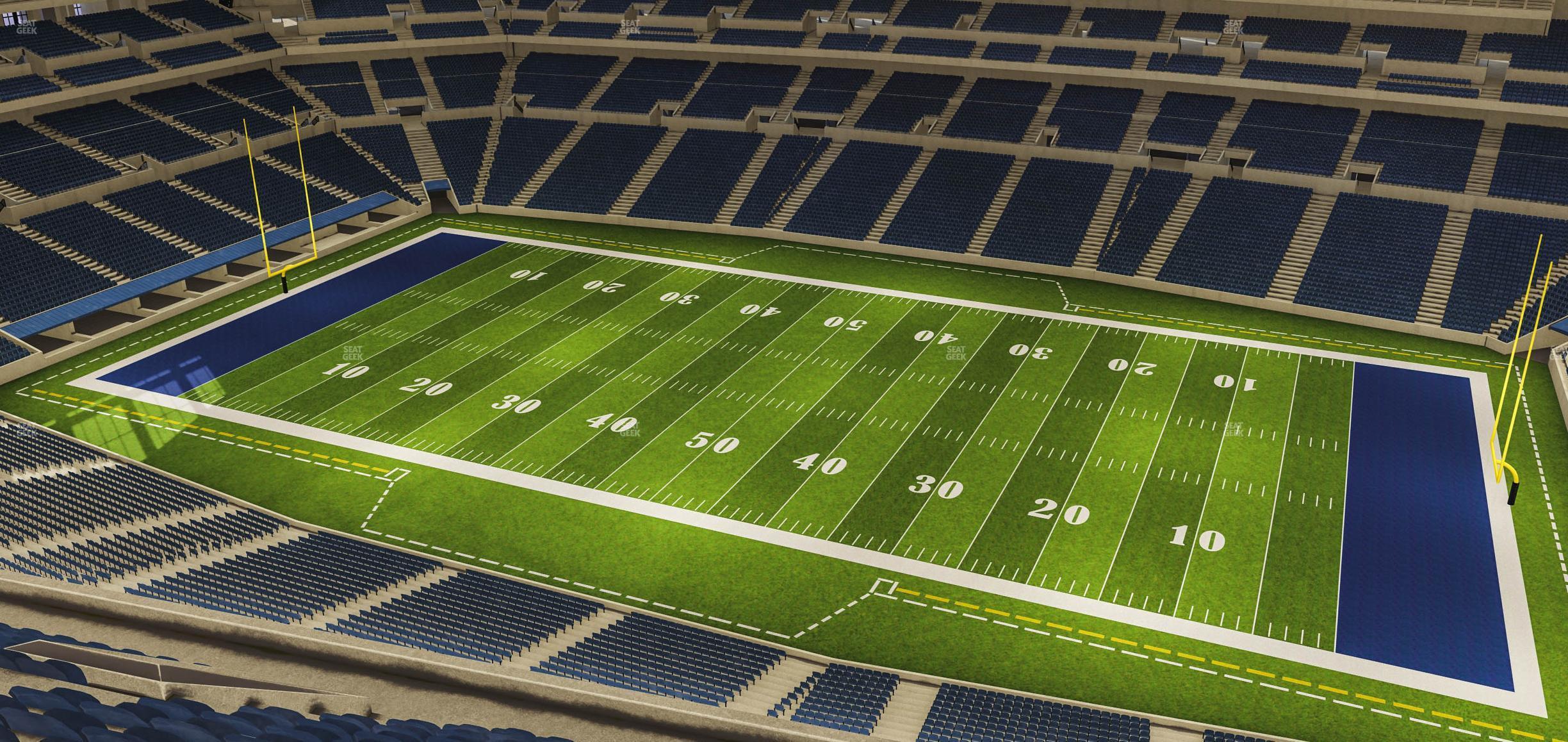 Seating view for Lucas Oil Stadium Section 610