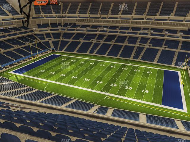 Seating view for Lucas Oil Stadium Section 610