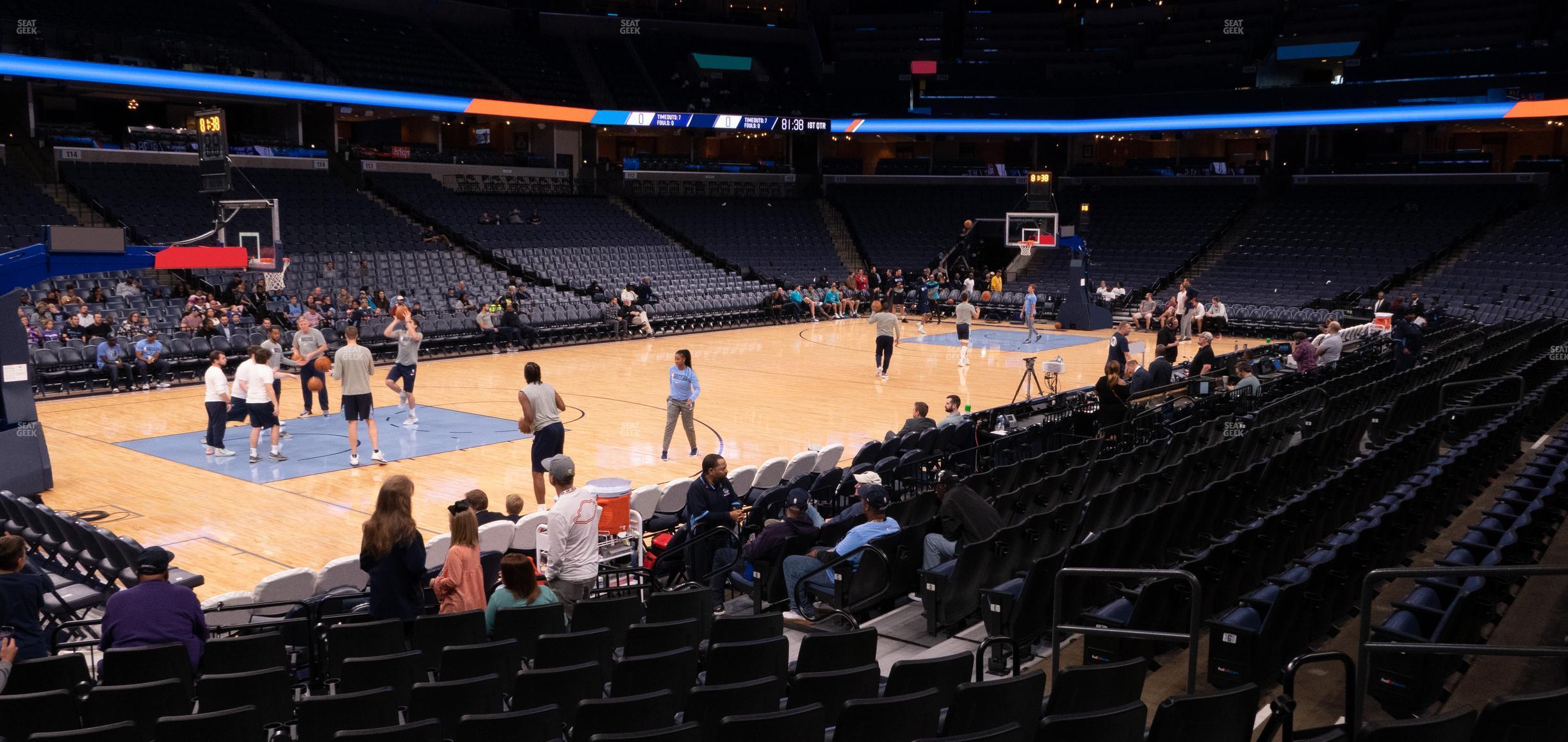 Seating view for FedExForum Section 103