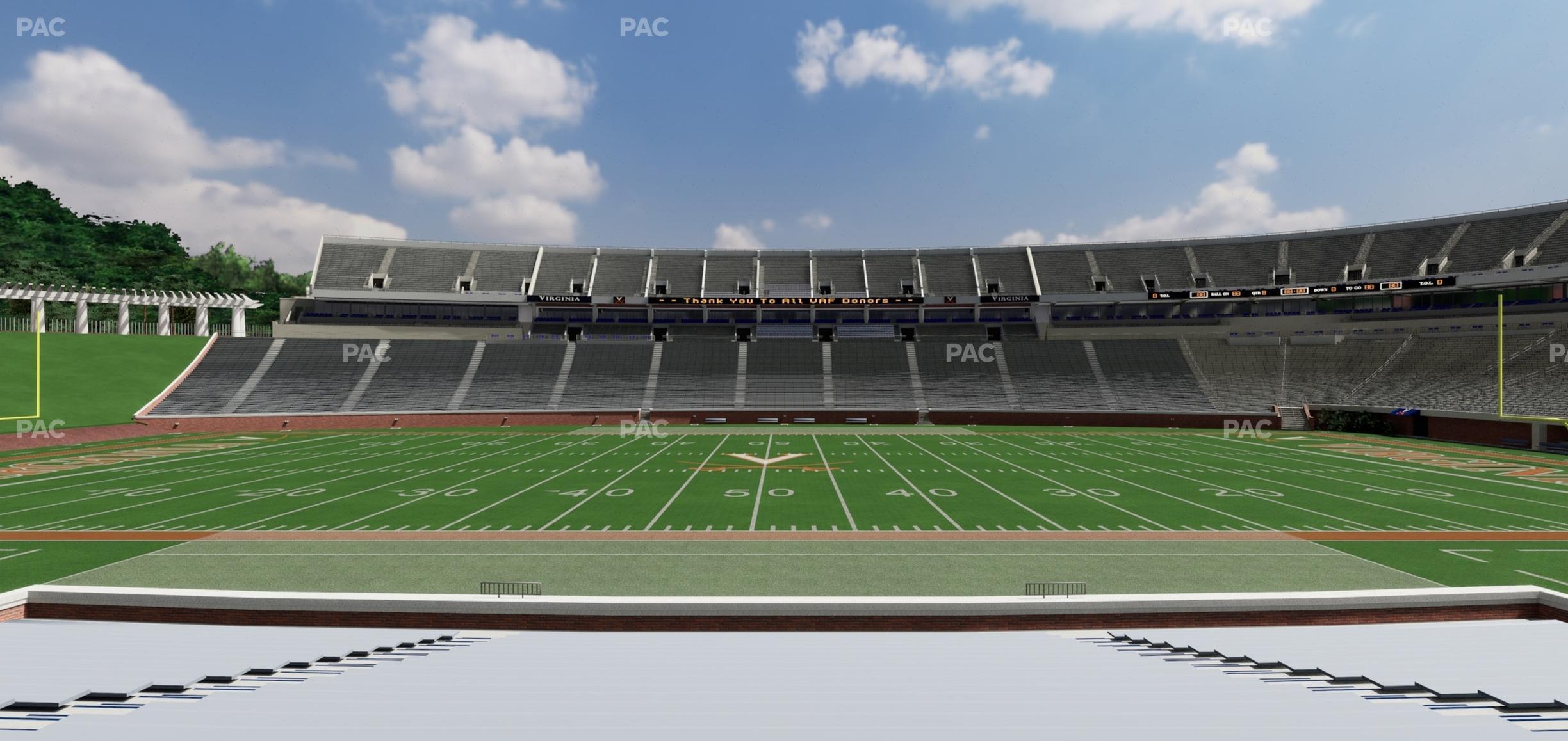 Seating view for Scott Stadium Section 125