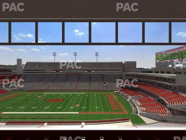 Seating view for Razorback Stadium Section 334