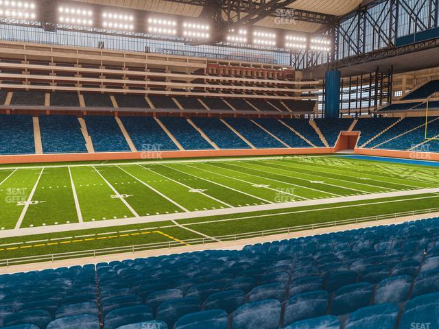 Seating view for Ford Field Section 125