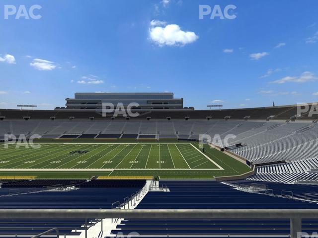 Seating view for Notre Dame Stadium Section 108