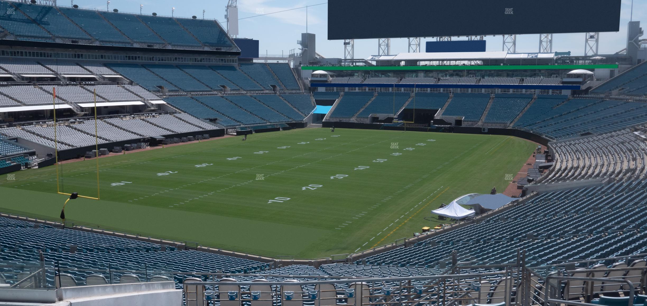 Seating view for EverBank Stadium Section 219