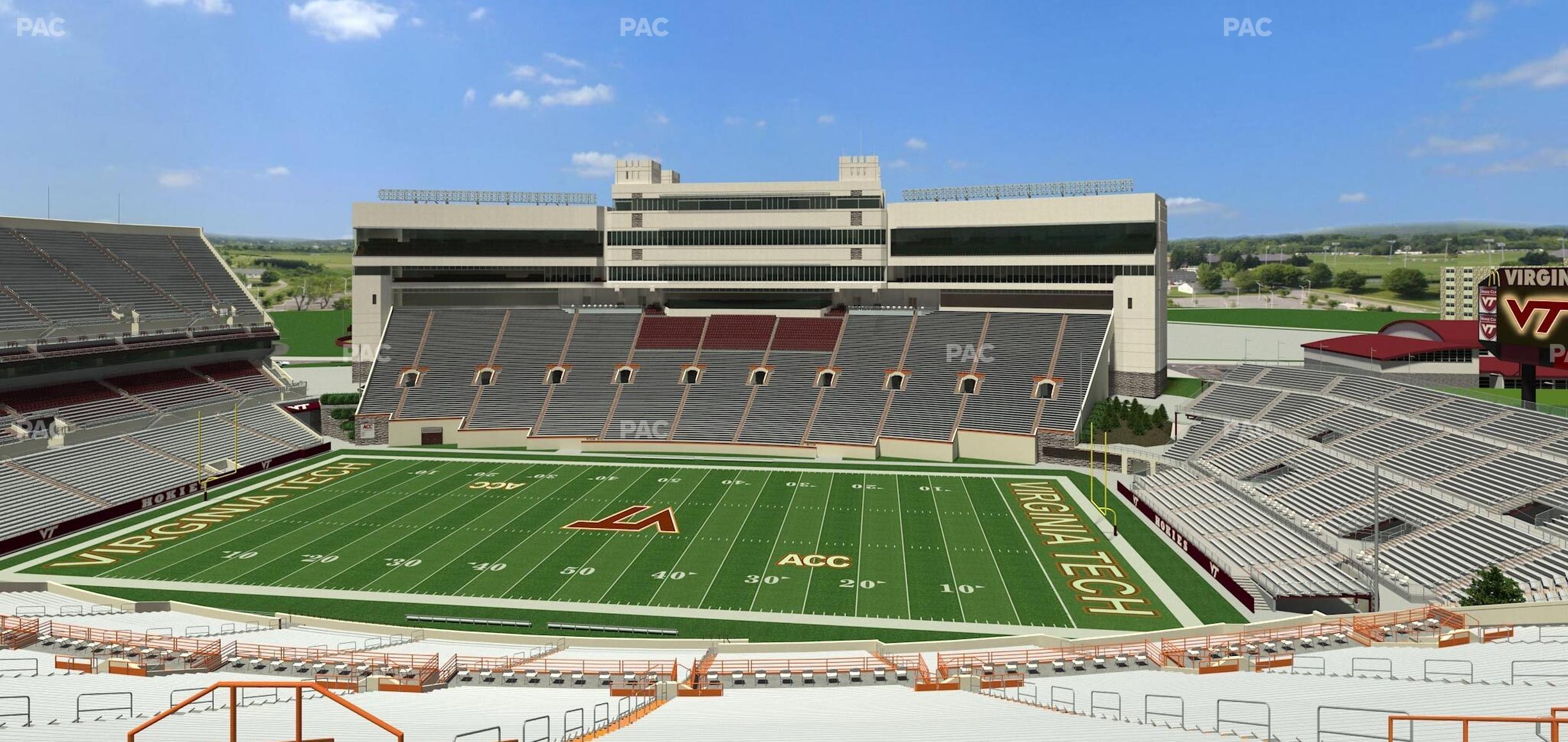 Seating view for Lane Stadium Section 229