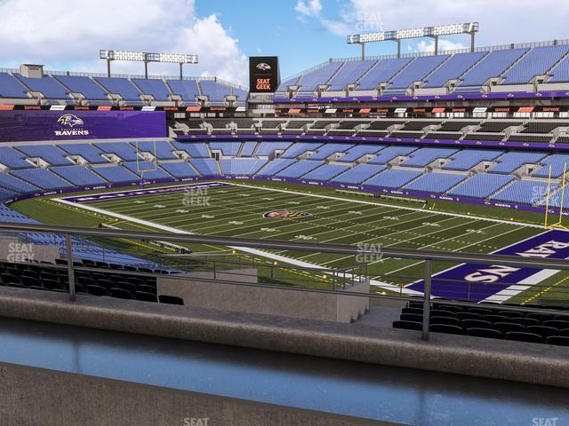 Seating view for M&T Bank Stadium Section Suite 344