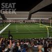 Preview of Seating view for Caesars Superdome Section 101