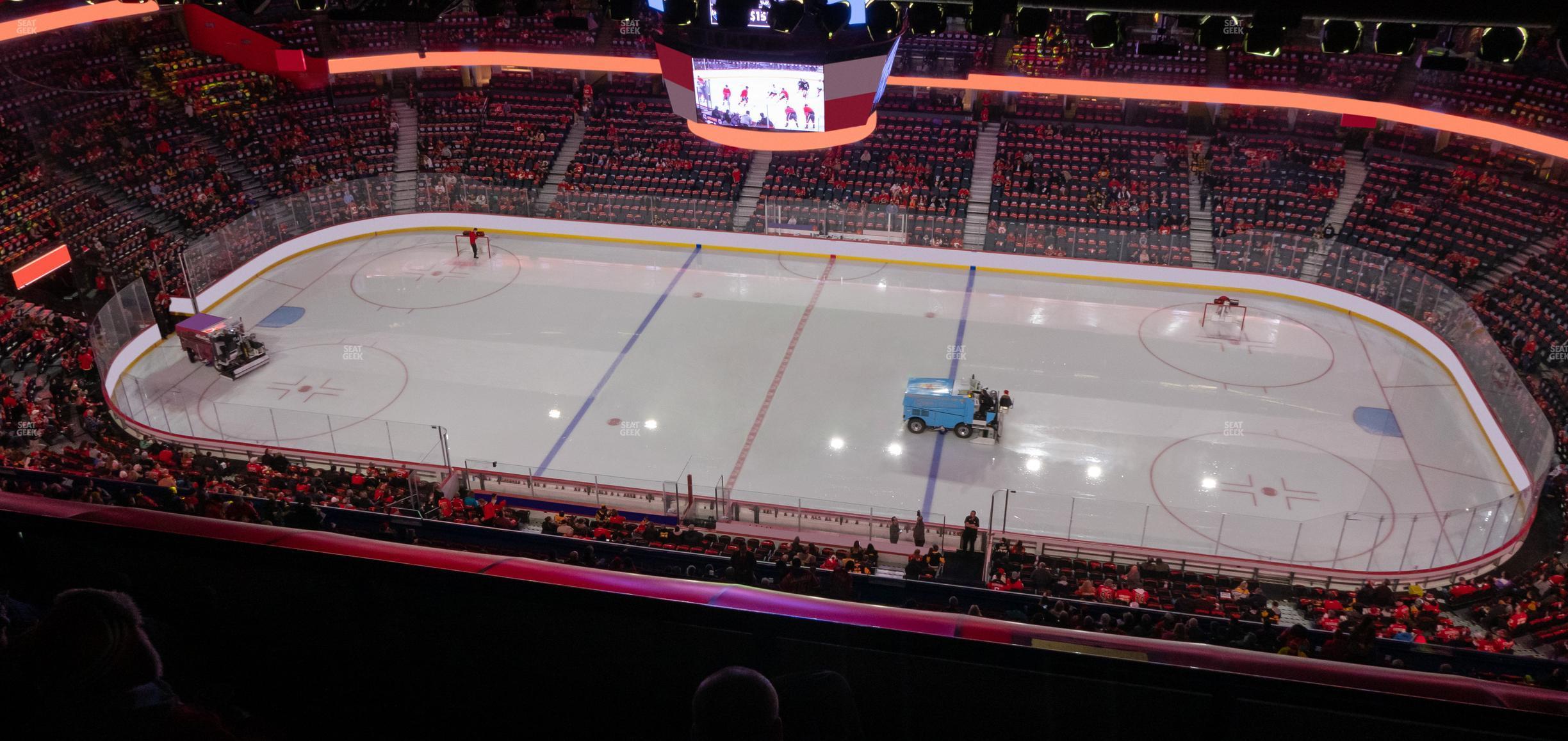 Seating view for Scotiabank Saddledome Section Press Level 13