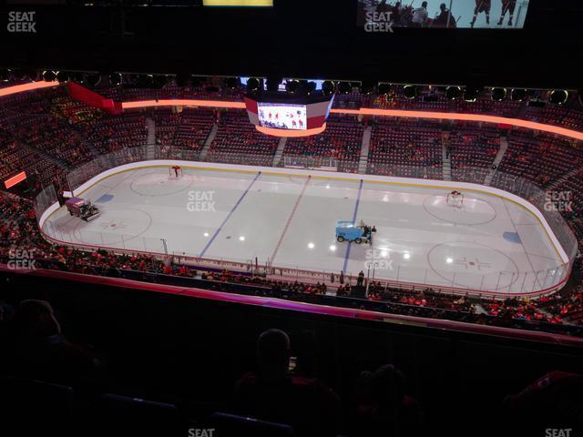 Seating view for Scotiabank Saddledome Section Press Level 13