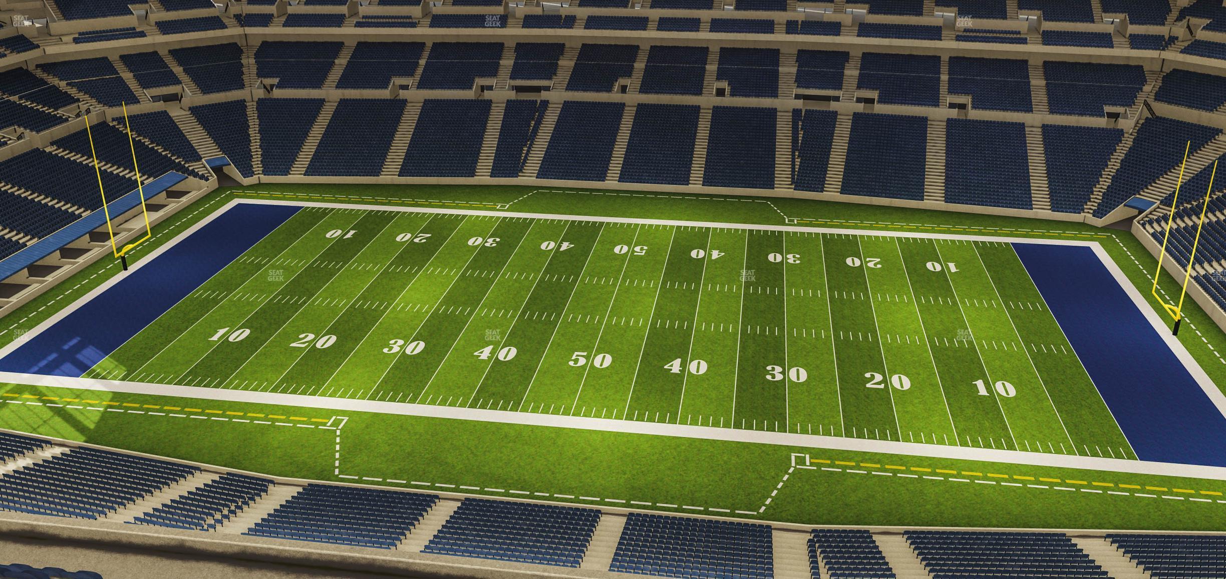 Seating view for Lucas Oil Stadium Section 612