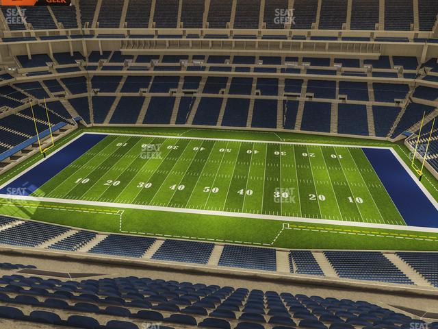 Seating view for Lucas Oil Stadium Section 612