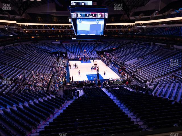 Seating view for American Airlines Center Section 202