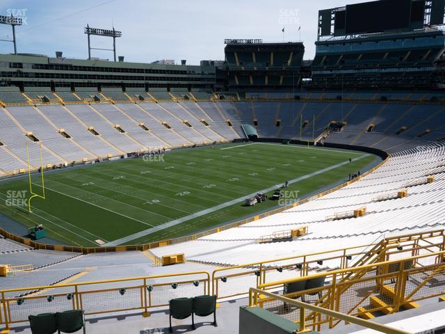 Seating view for Lambeau Field Section 312