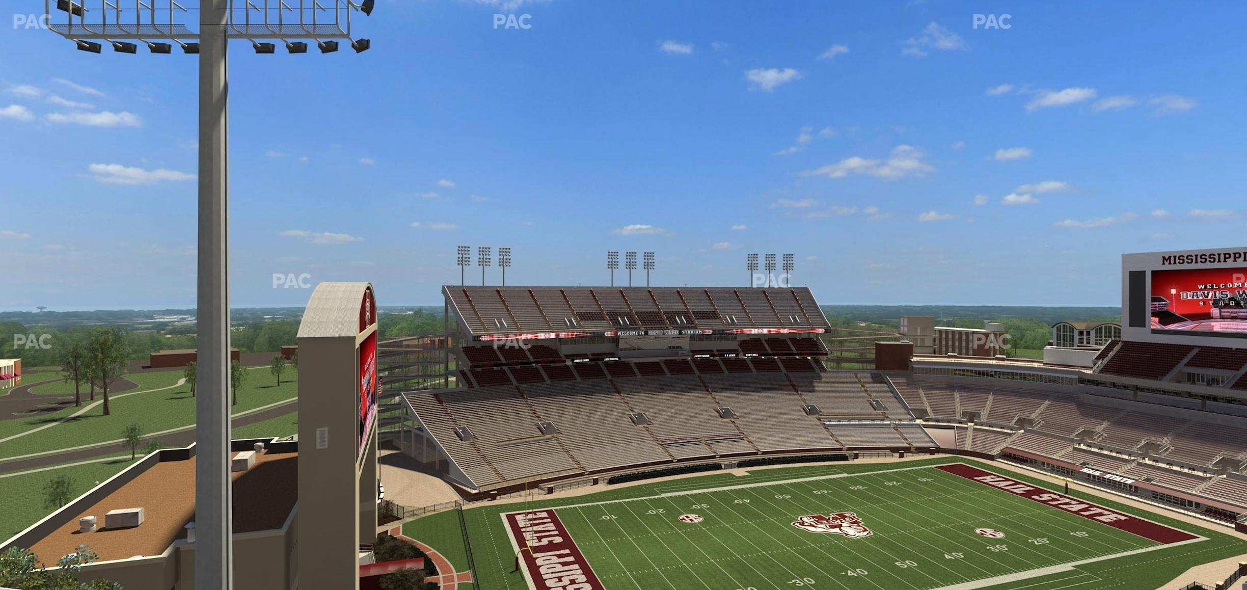 Seating view for Davis Wade Stadium Section 340