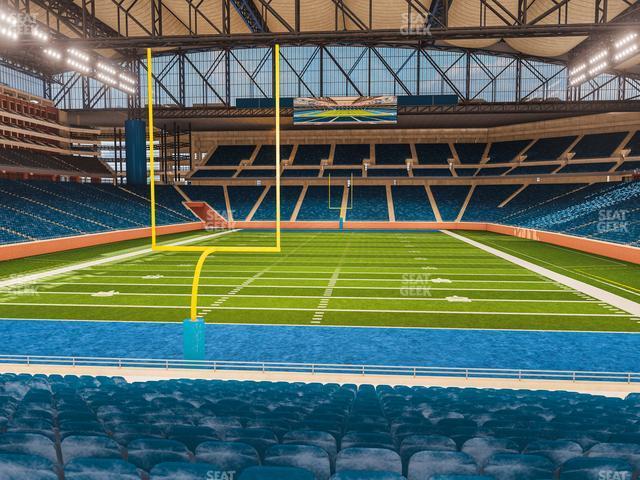 Seating view for Ford Field Section 117