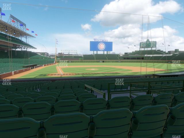 Seating view for Wrigley Field Section 121