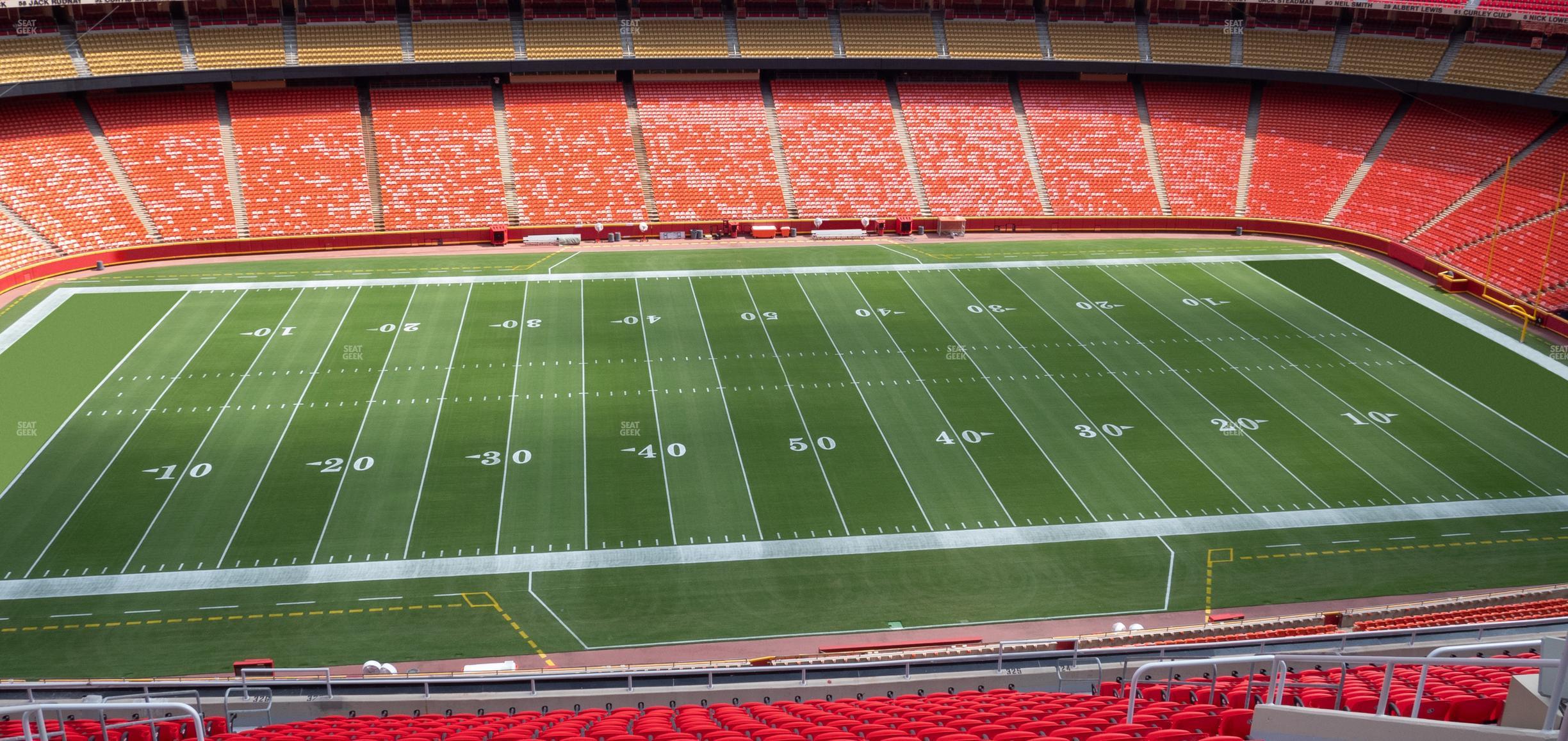 Seating view for GEHA Field at Arrowhead Stadium Section 325