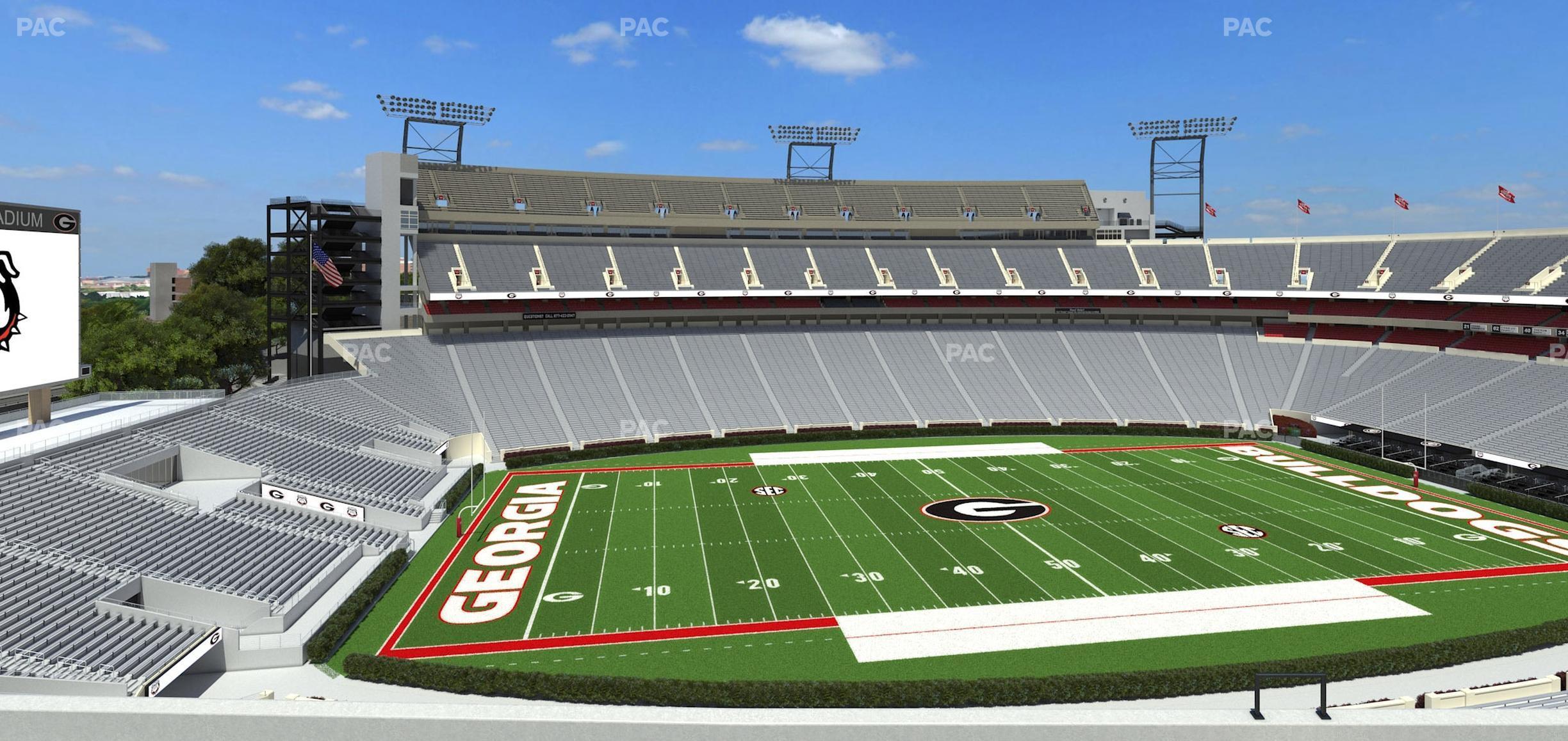 Seating view for Sanford Stadium Section Sky Club 334