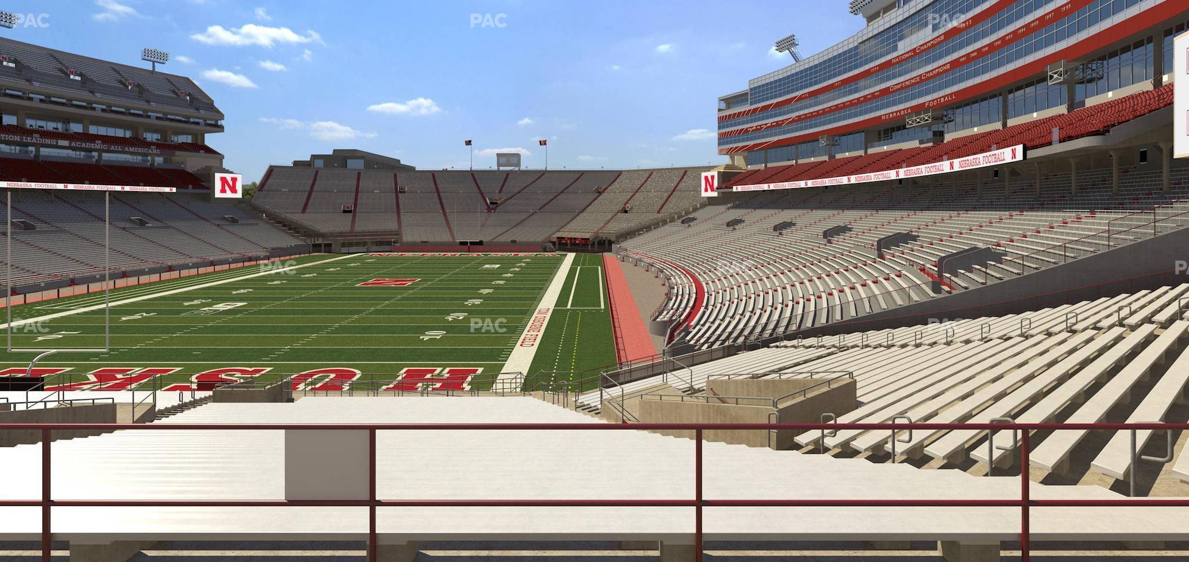 Seating view for Memorial Stadium Nebraska Section 34