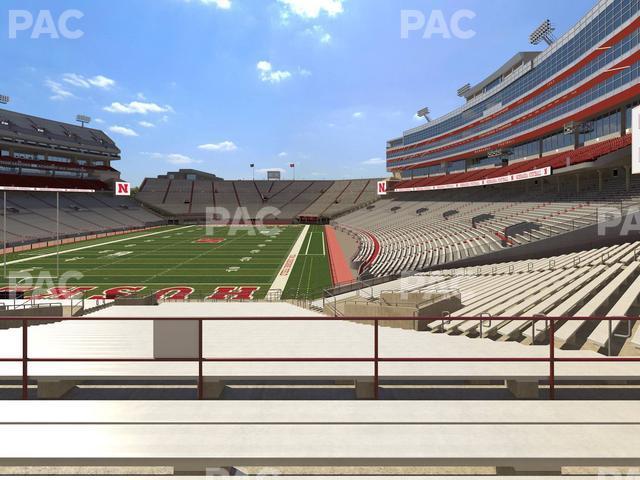 Seating view for Memorial Stadium Nebraska Section 34