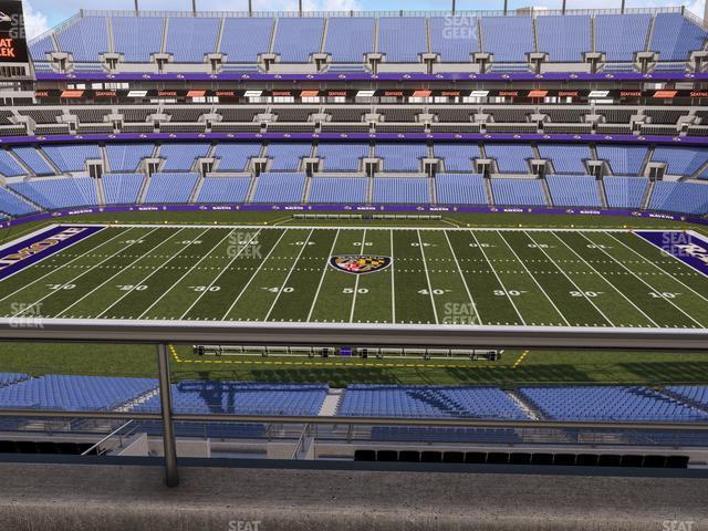 Seating view for M&T Bank Stadium Section Suite 438