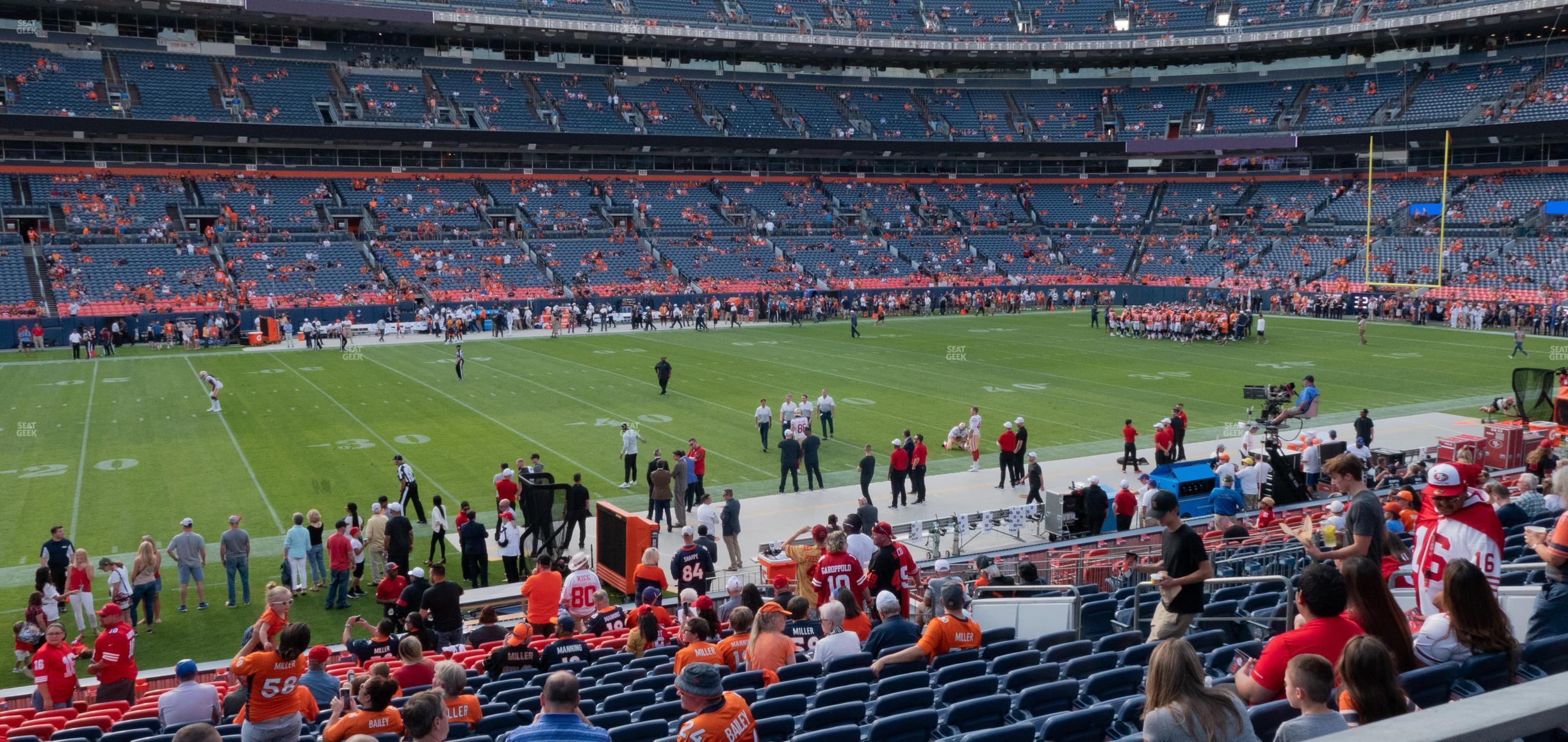 Seating view for Empower Field at Mile High Section 125