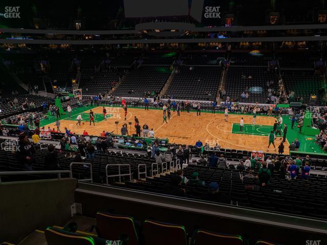 Seating view for TD Garden Section Club 109