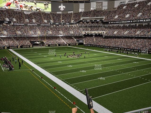 Seating view for Caesars Superdome Section 207