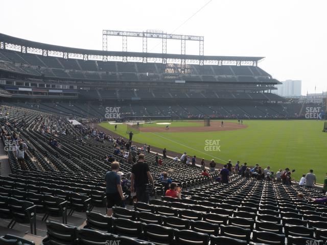 Seating view for Coors Field Section 112