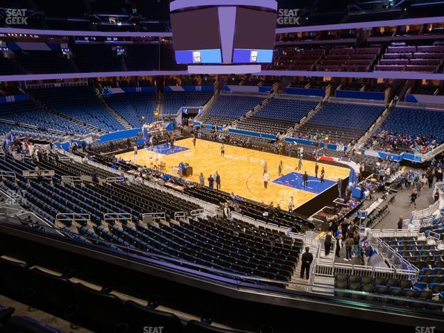 Seating view for Kia Center Section Club A