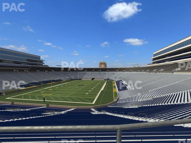 Seating view for Notre Dame Stadium Section 117