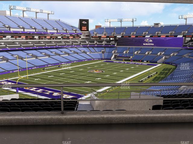 Seating view for M&T Bank Stadium Section Suite 373