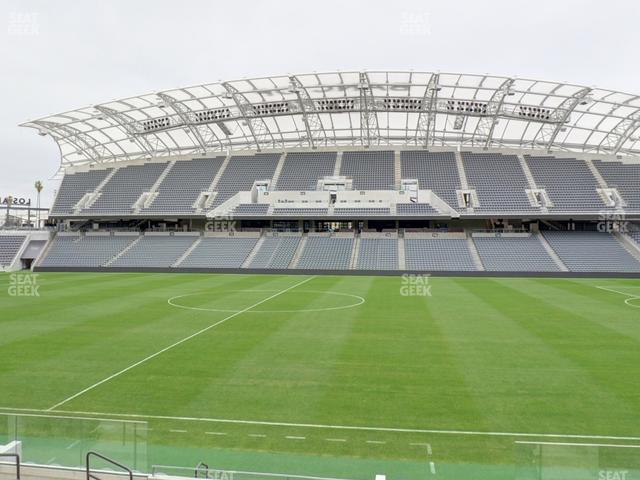 Seating view for BMO Stadium Section Field Club B