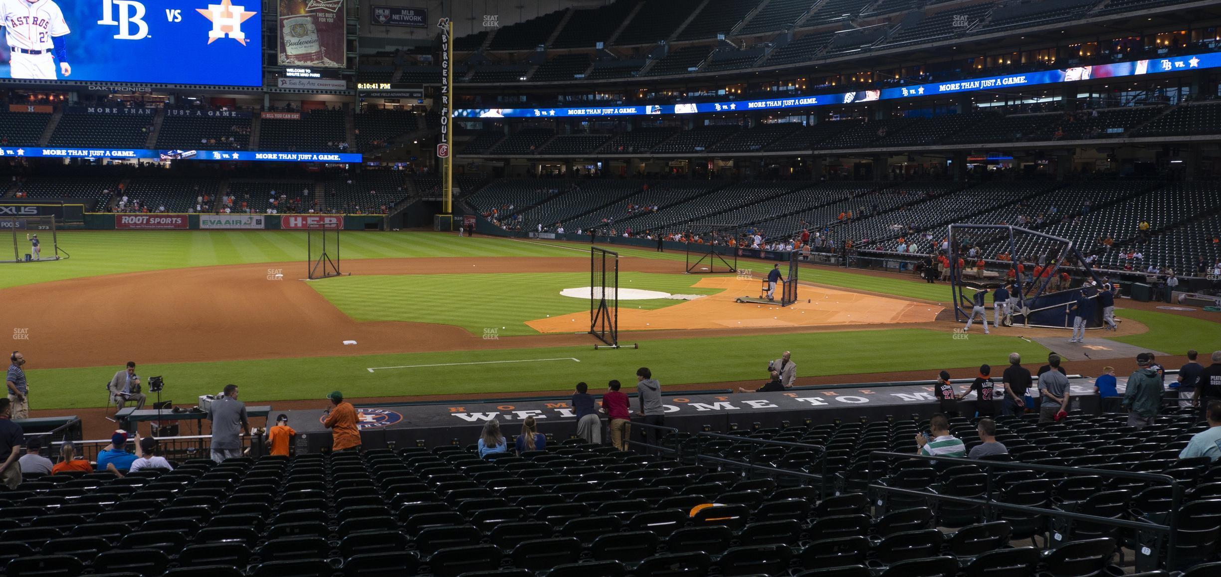 Seating view for Minute Maid Park Section 112